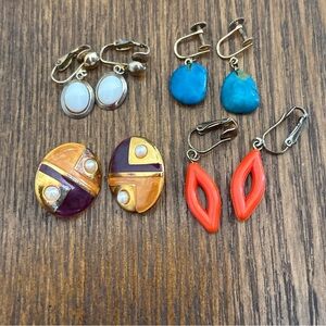 Vintage clip on Earrings Collection